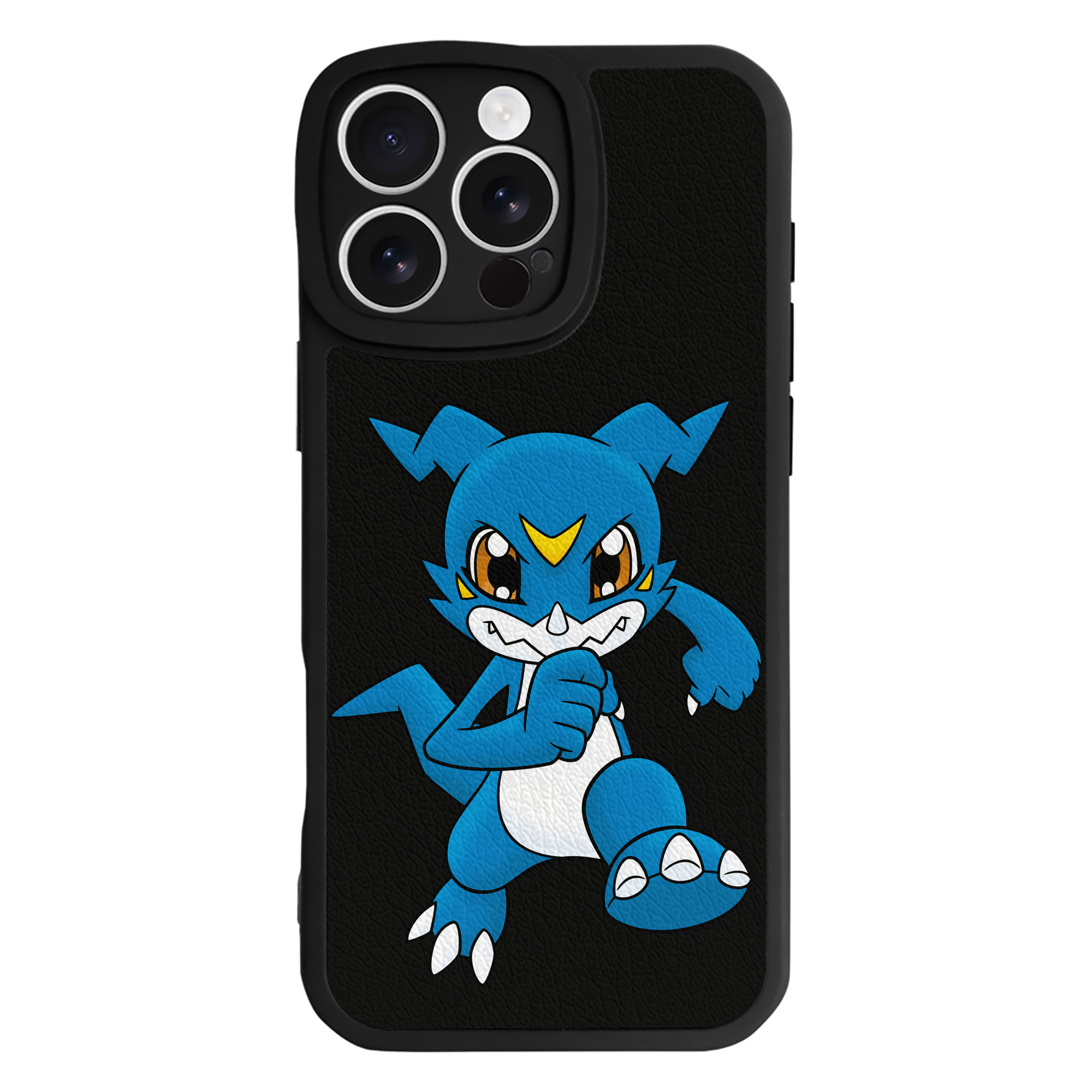 （画像用） Digimon デジタルモンスター/デジモン 【iPhone 16シリーズ対応】シリコンスマホケース（レザー調） 材質：シリコン